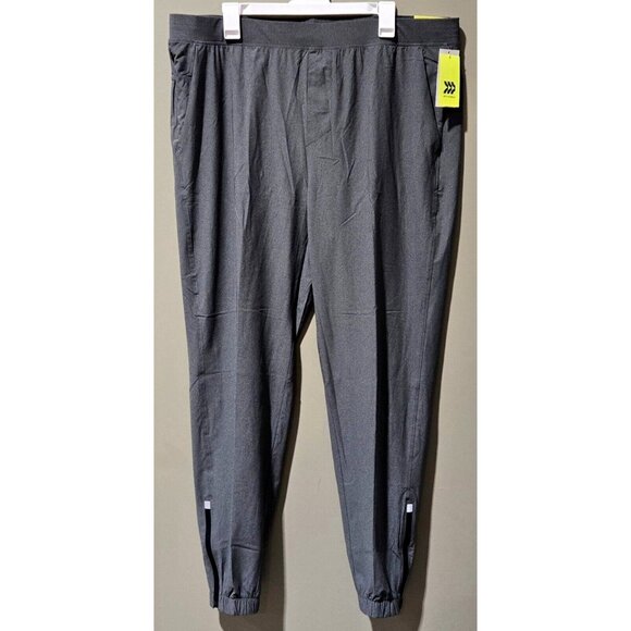 All in Motion Men's Size XL 40/42 Heather Gray Lightweight Tricot Running Pants - Picture 1 of 5